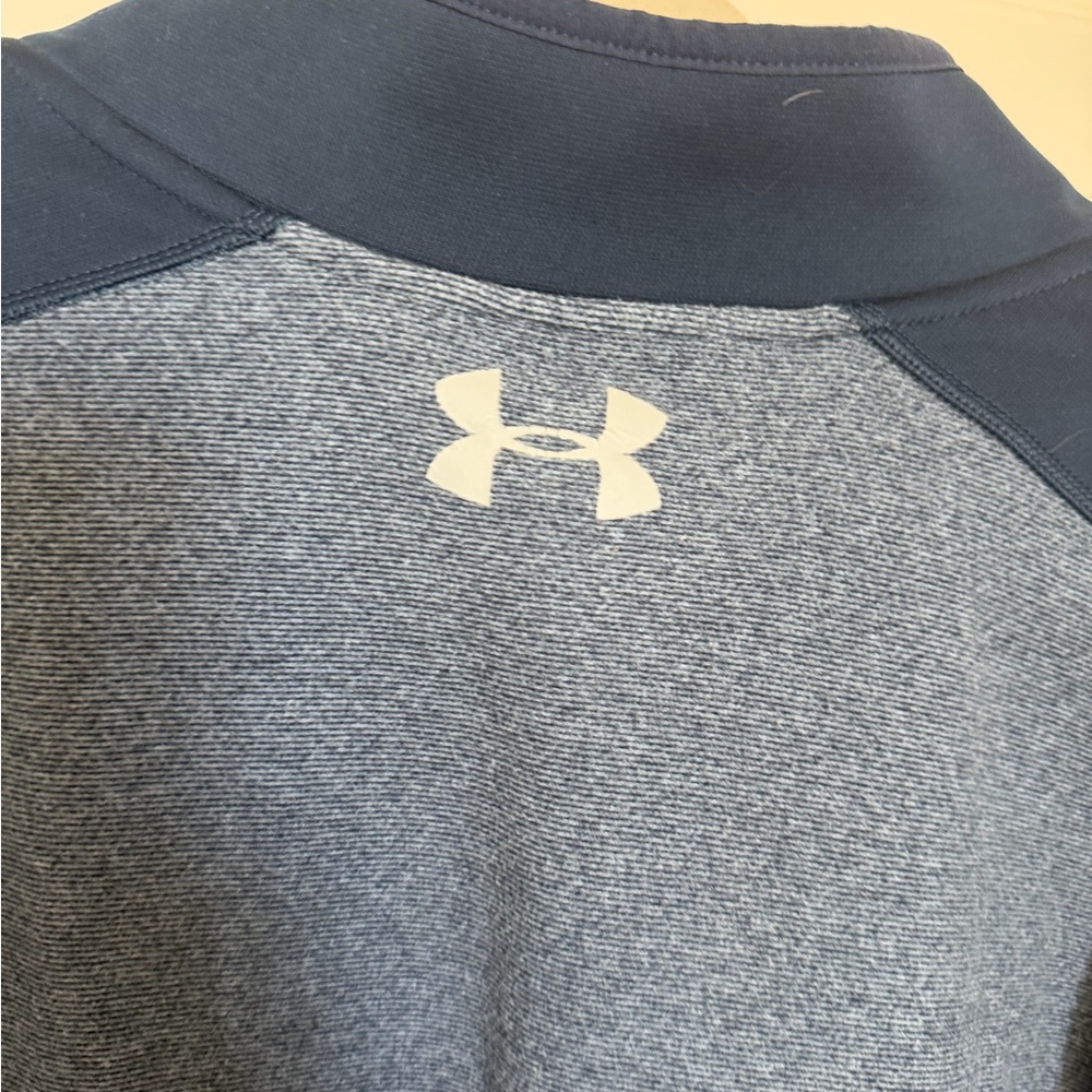 Under Armour Mens XXL Half Zip Pullover Blue Athletic Golf Running Sweatshir - Picture 6 of 8